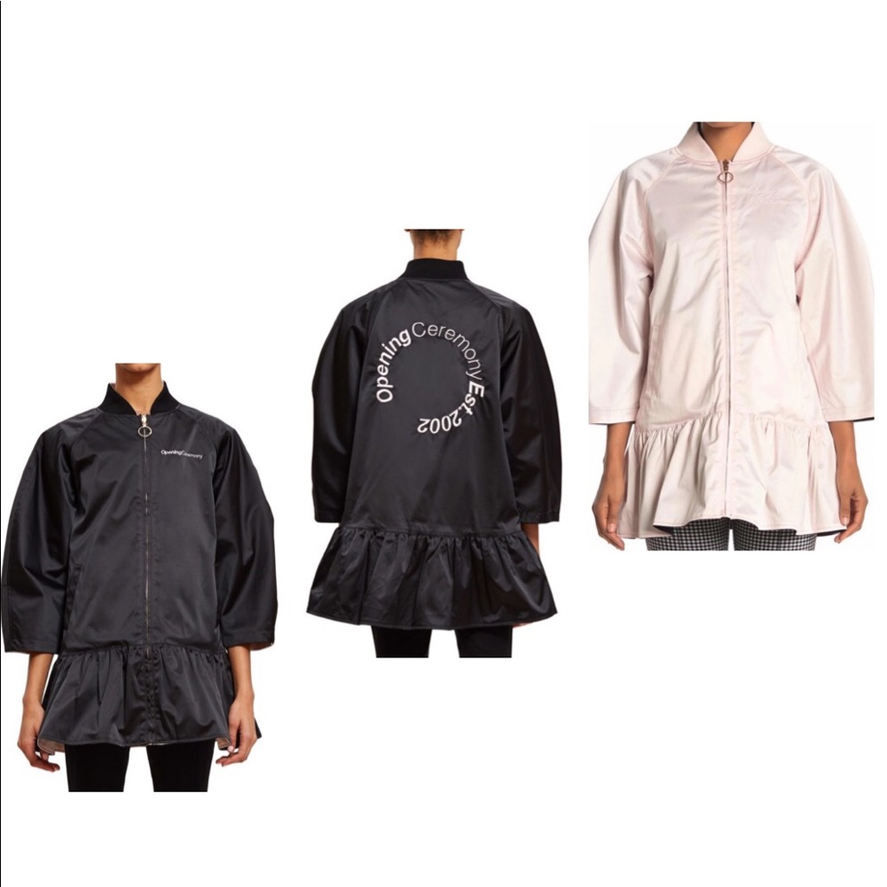 Opening Ceremony Reversible Peplum Bomber Jkt NWT